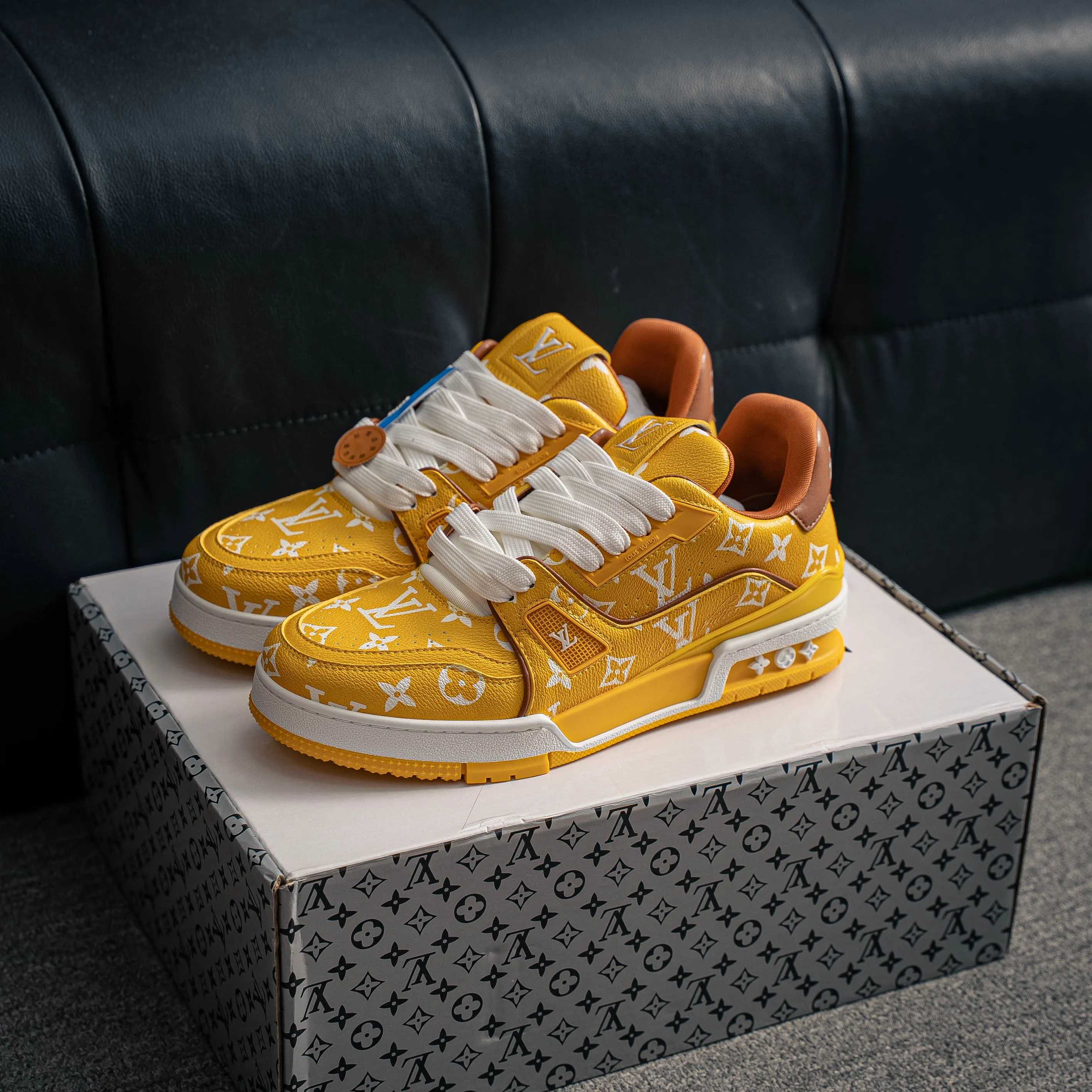 【L 2 】 Premium LV Classic New Arrival ✦ 1:1 ， ， ✦ Cowhide Leather Shoes ， LOGO ✦ + ，